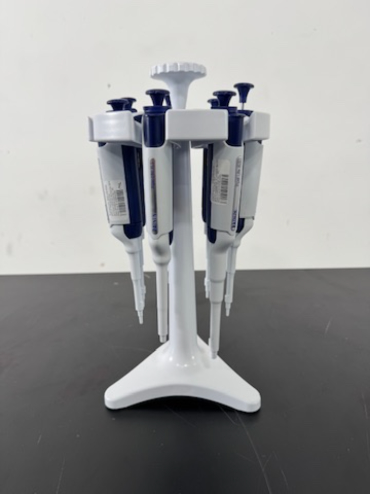 Image of Rainin Pipet-Lite XLS Single Channel Pipettes w/Stand - Quantity 7